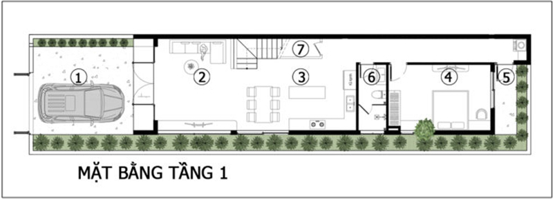 Tổng hợp 10+++ bản vẽ nhà gác lửng 3 phòng ngủ 5x15 đẹp nhất 2022 - Kiến  trúc Angcovat
