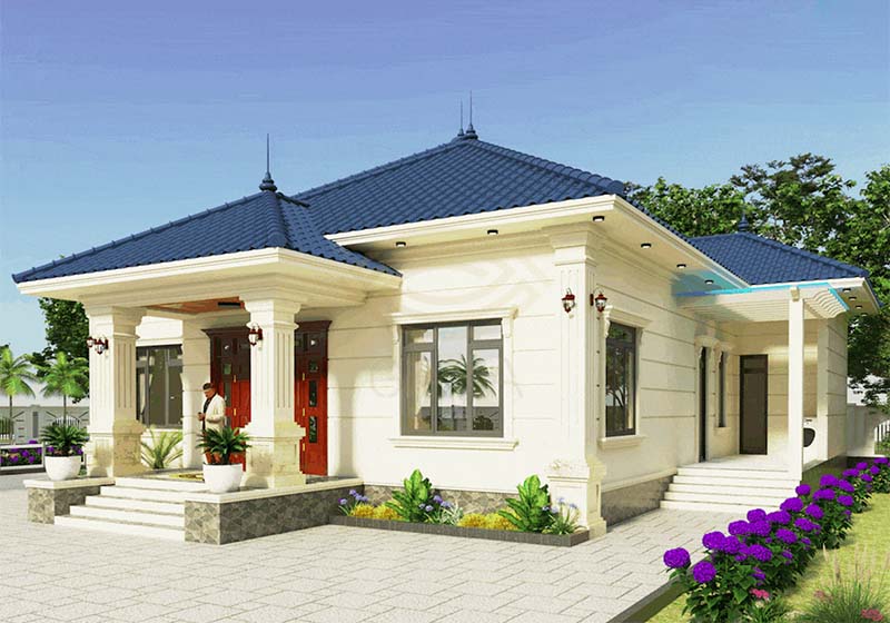 10 mẫu thiết kế nhà 100m2 có sân vườn đáng mơ ước TIN225068 - Kiến trúc  Angcovat